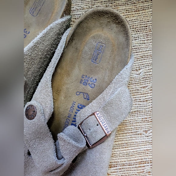 Birkenstock Boston Clog Taupe Soft Footbed Men's Size 6 - Picture 6 of 7